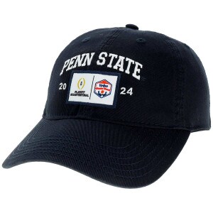 navy twill hat with Penn State and 2024 CFP quarterfinal, Vrbo Festa Bowl